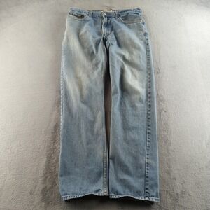 Vintage Y2K Levis Jeans 38x36 (Fits 36x35) Blue Light Wash Faded 505 Straight